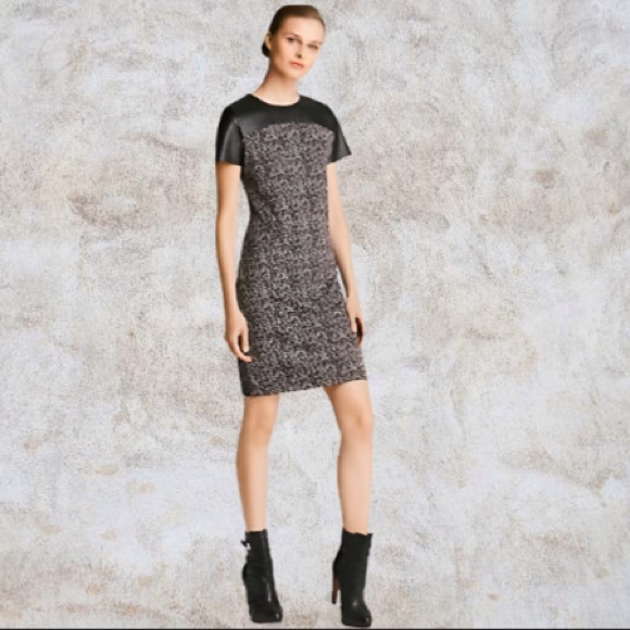 Michael Kors Faux-Leather Minidress - Size 8 - Picture 1 of 9